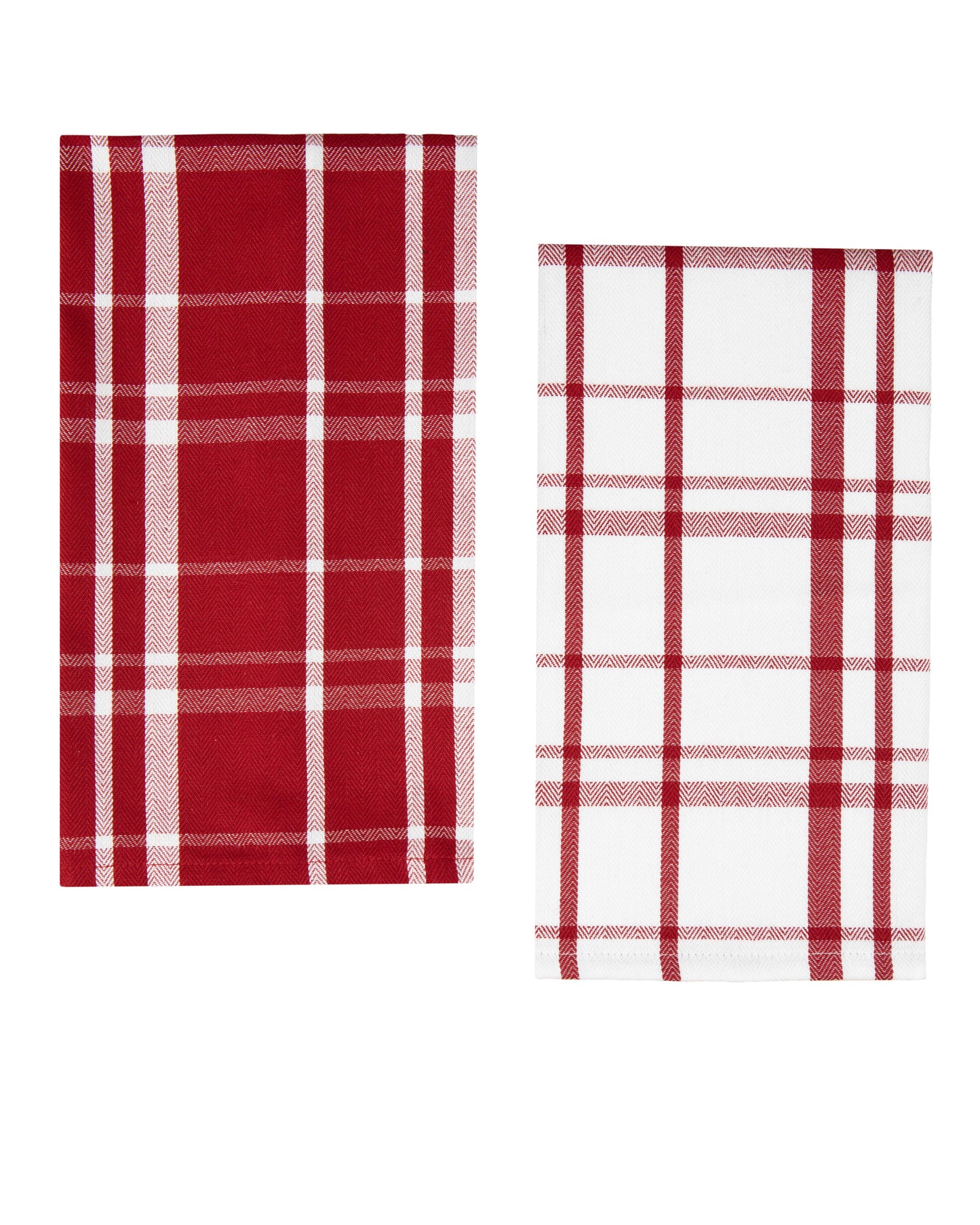 VERI CUTE 20 Piece Set, Terry and Flat Kitchen Towel, Dish Cloth, Flour Sack, Oven Mitt and Pot Holder Set, Red Stripe