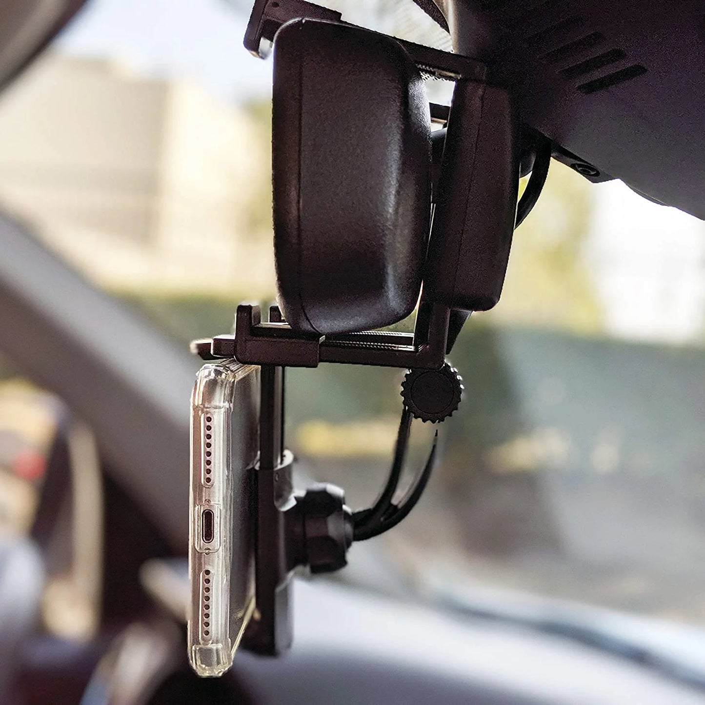 VERI SMART Car Rearview Mirror Phone Mount