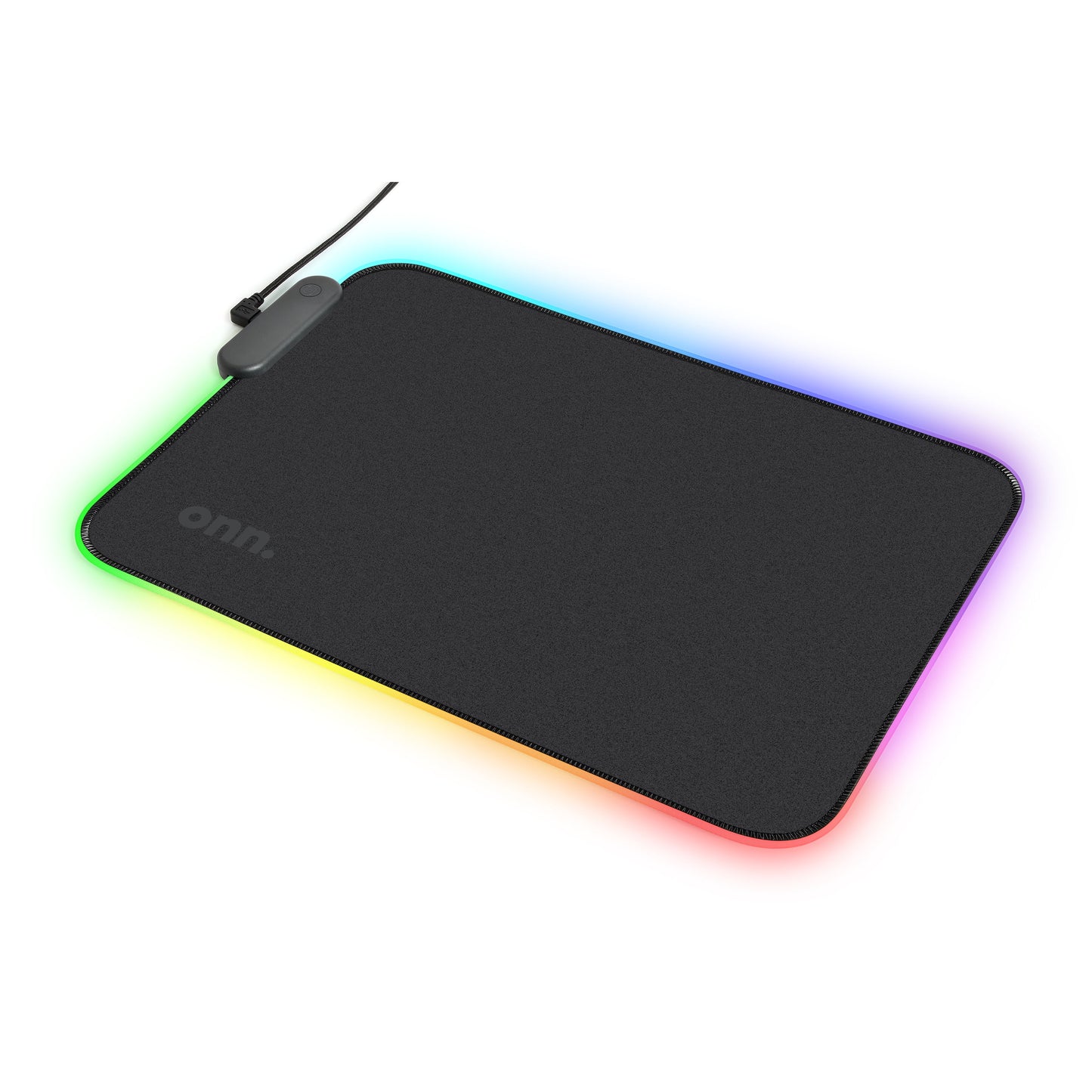 VERY SMART USB Gaming LED Mouse Pad with 7 Static Light Modes and 3 Dynamic Modes, Non-Slip Rubber Base, Black