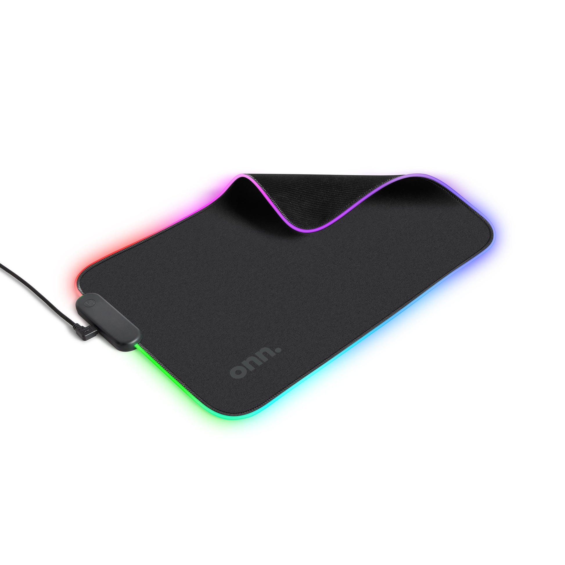 VERY SMART USB Gaming LED Mouse Pad with 7 Static Light Modes and 3 Dynamic Modes, Non-Slip Rubber Base, Black