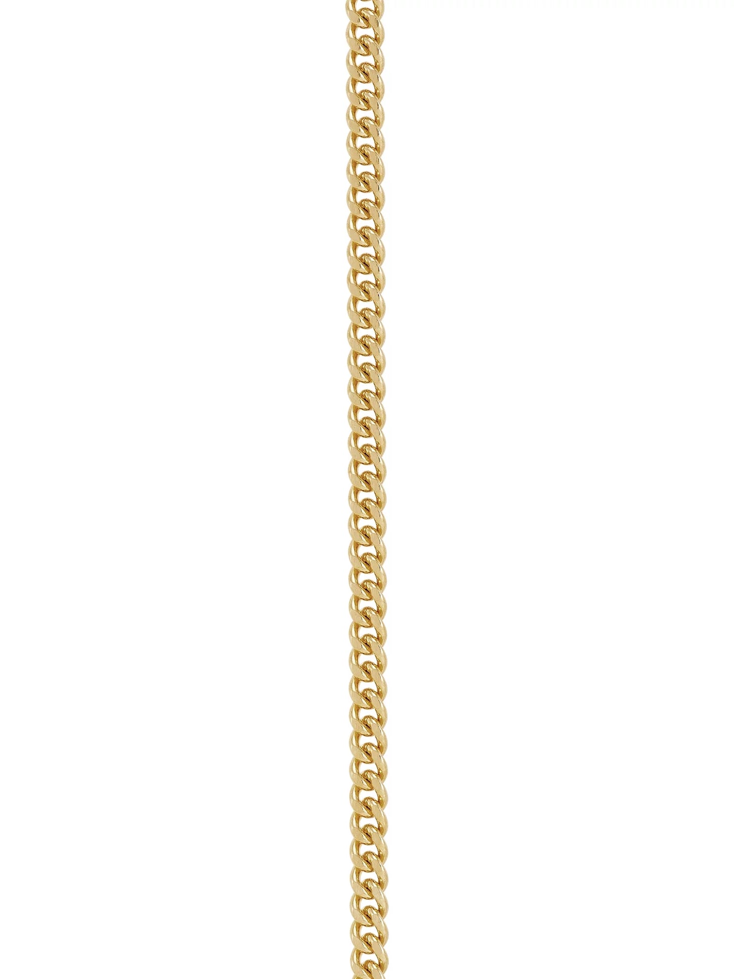 VERI HOLY. Stainless Steel Gold-Filled and Rhodium Crucifix Pendant, 24" Necklace