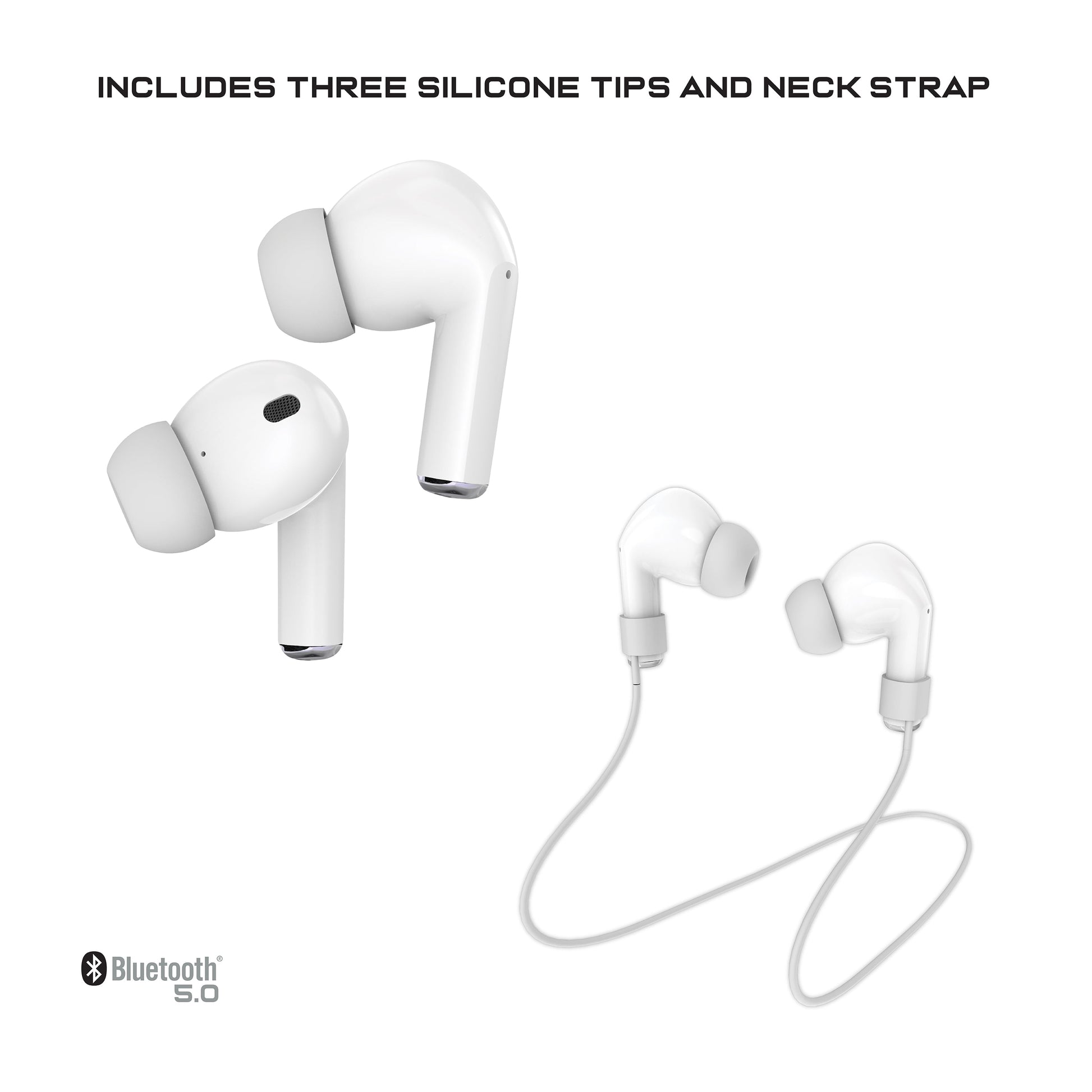 VERI CLEAR V2 – True Wireless Bluetooth Earbuds with Charging Case, Auto Pairing & Built-In Mic