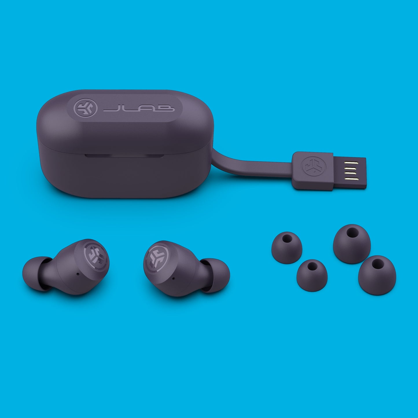 VERY SMART Go  Pop Bluetooth Earbuds, True Wireless with Charging Case, Purple