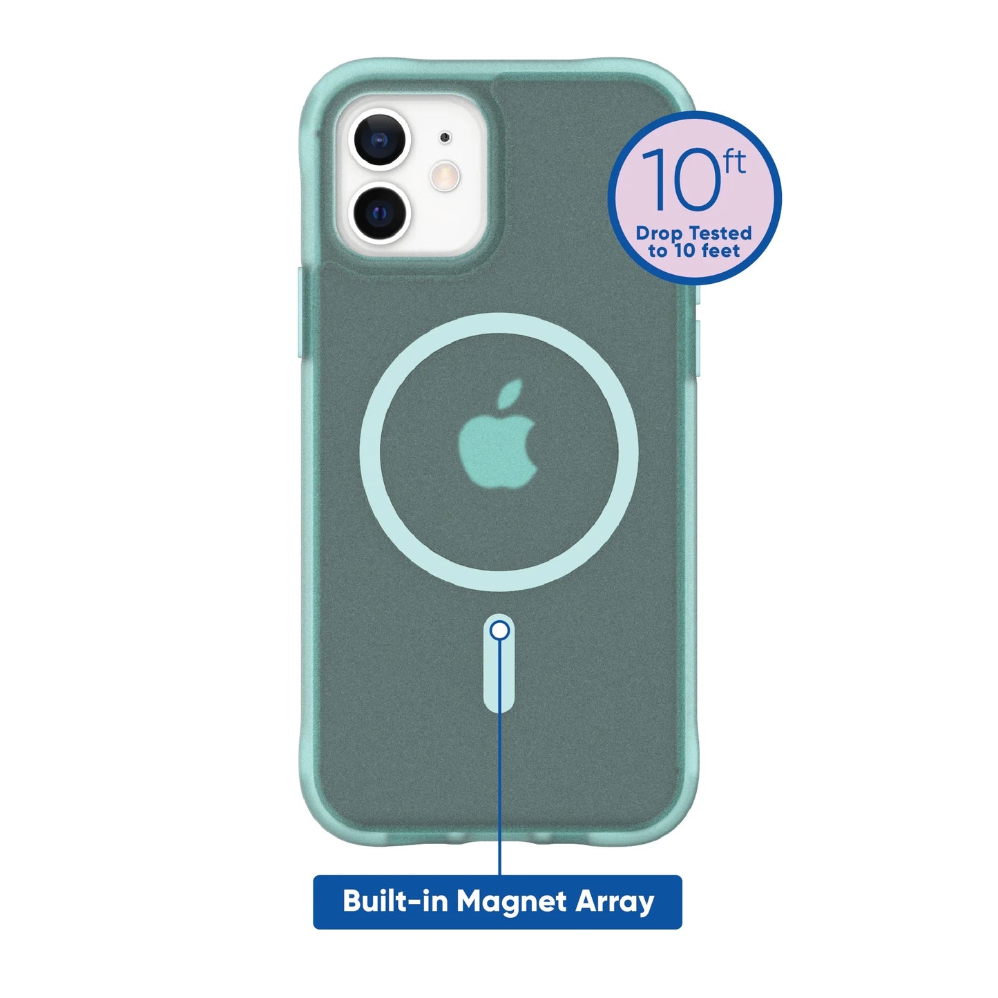VERI COOL Magsafe Compatible Phone Case for Iphone 12 / Iphone 12 Pro - Frosted Teal