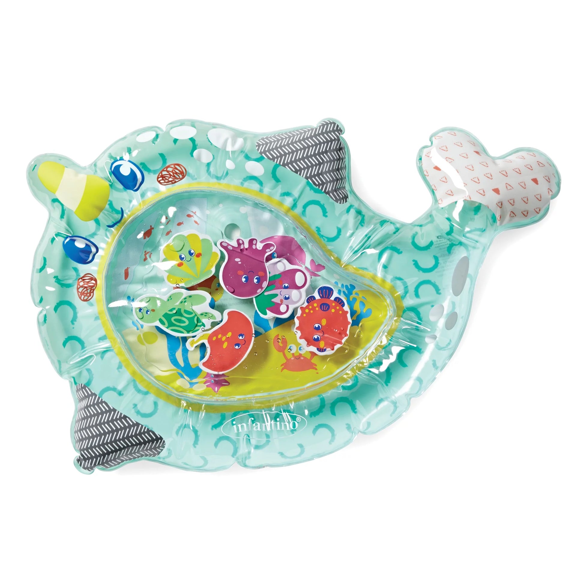 VERI CUTE Narwhal & Sea Pals Pat & Play Baby Tummy Time Play Mat, 6-12 Months