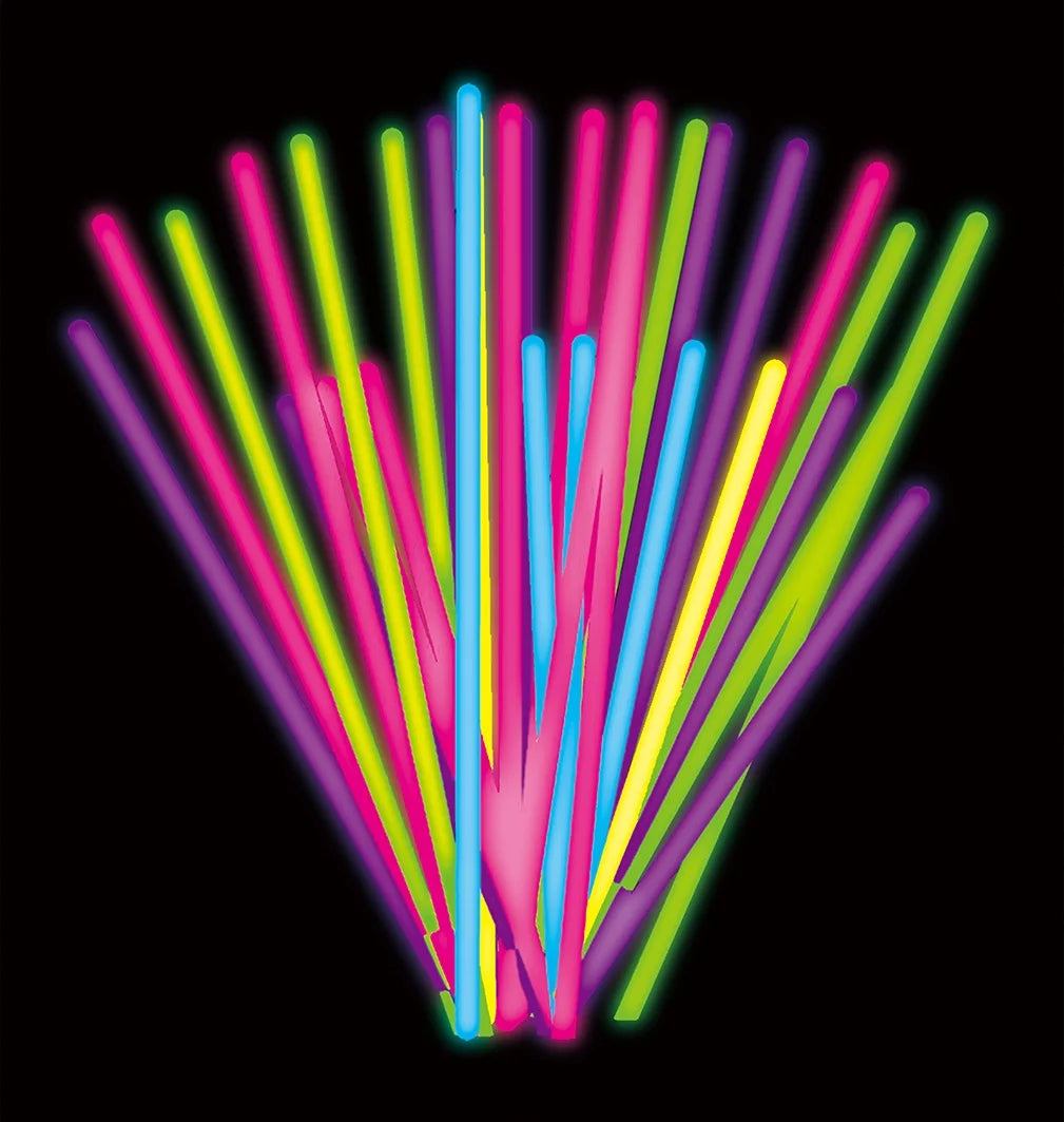 VERI BRITE Assorted Glow Sticks, 40 Count, 7.09" X 10.23" X 1", 0.7948Lbs