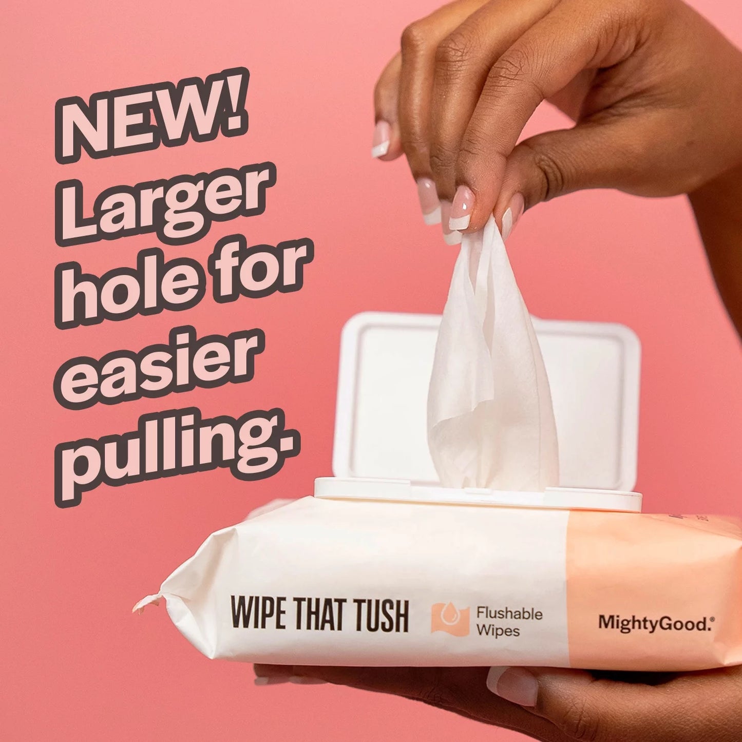 VERI FRESH Wipe That Tush Flushable Wipes, Fragrance Free, 150 Wipes (3 Pack)