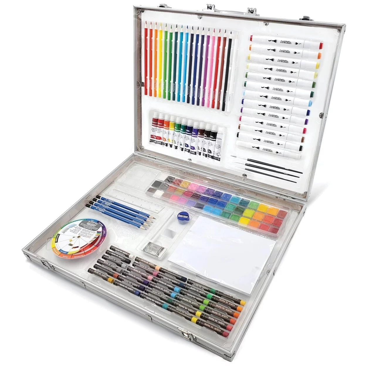 VERI ARTSIEssentialPortable Premium  Supply Kit for Beginner, 200 Pieces Drawing Set for Kids & Teens