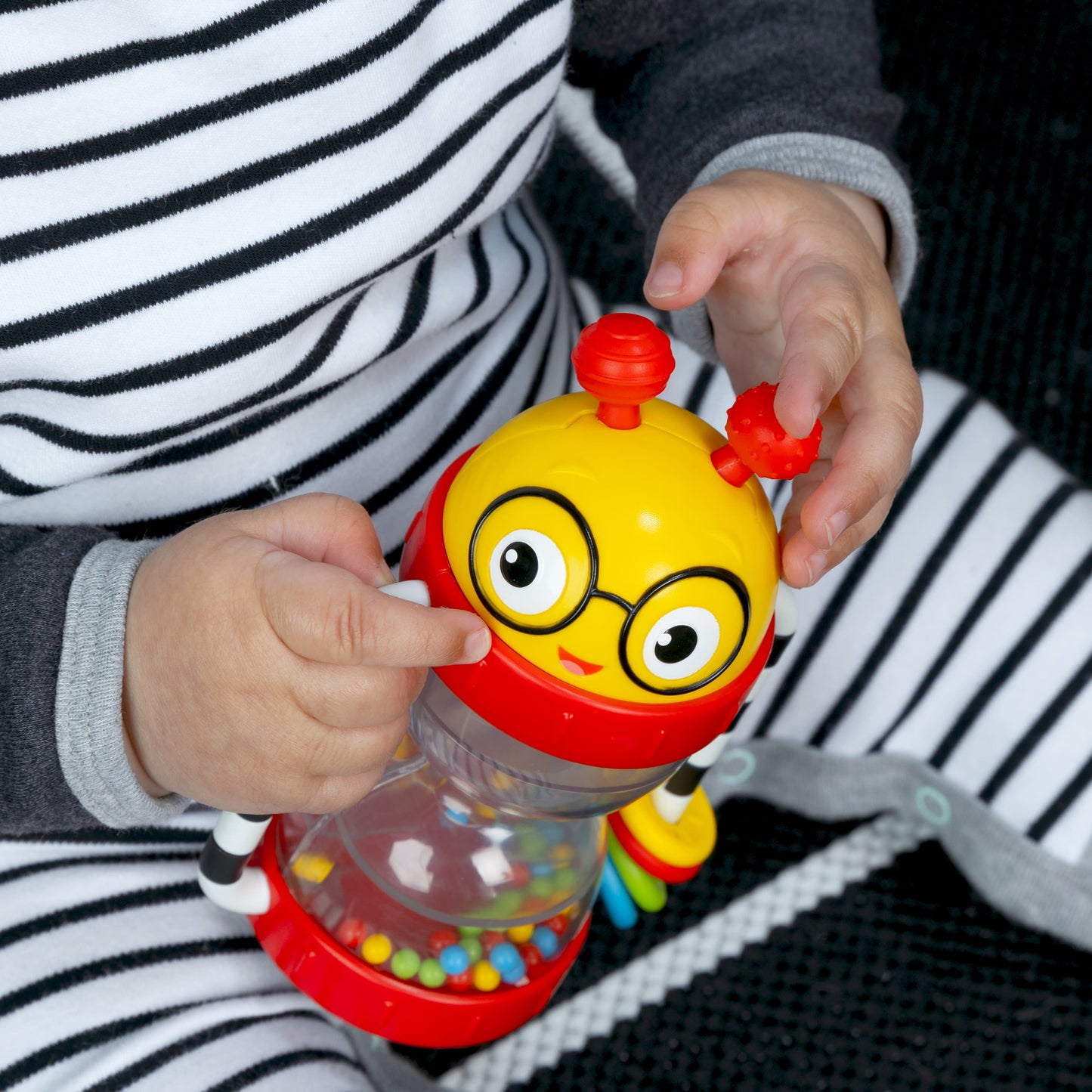 VERI CUTE Cal’S Sensory Shake-Up Activity Rattle, BPA Free, Ages 3+ Months