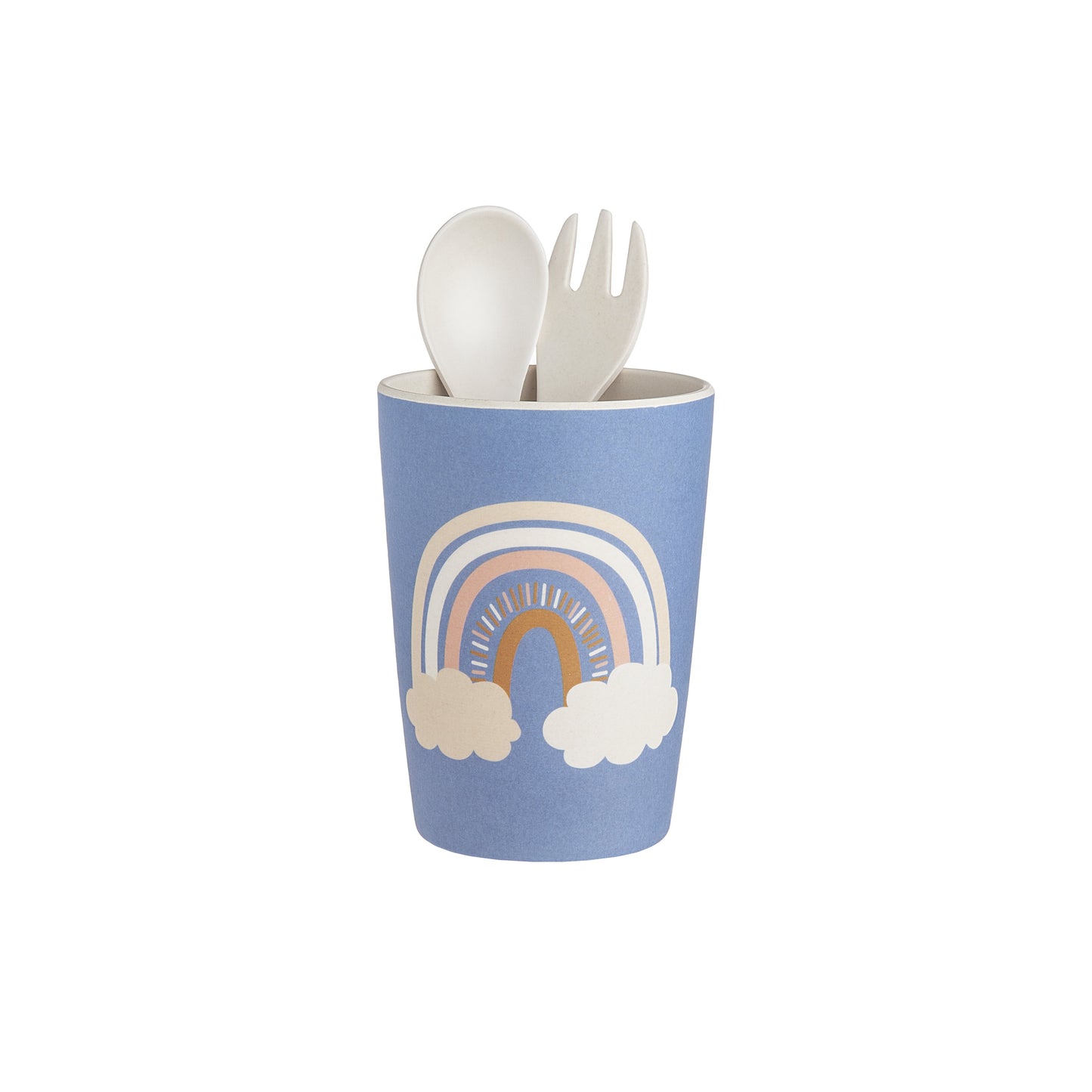 VERI CUTE 5 Piece Bamboo Mealtime Set, Rainbow