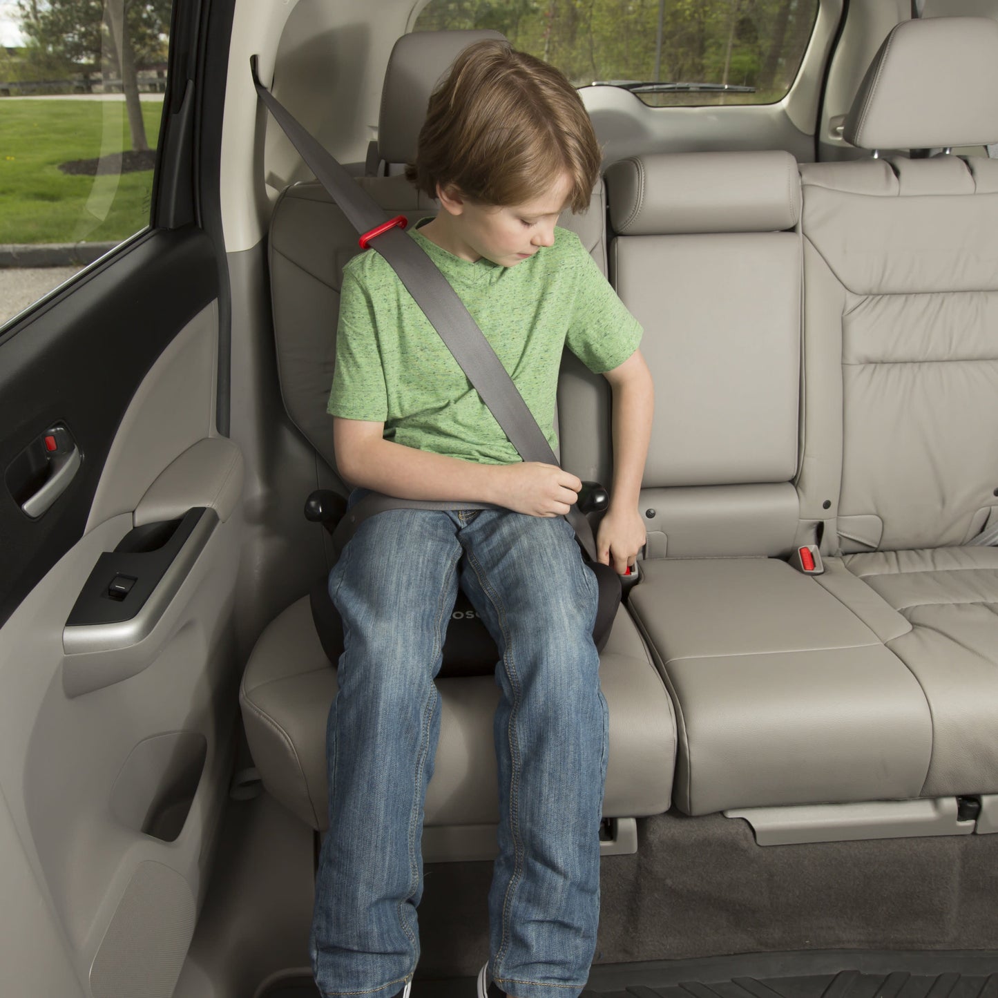 VERI SMART Rise LX Booster Car Seat, Racecar Red