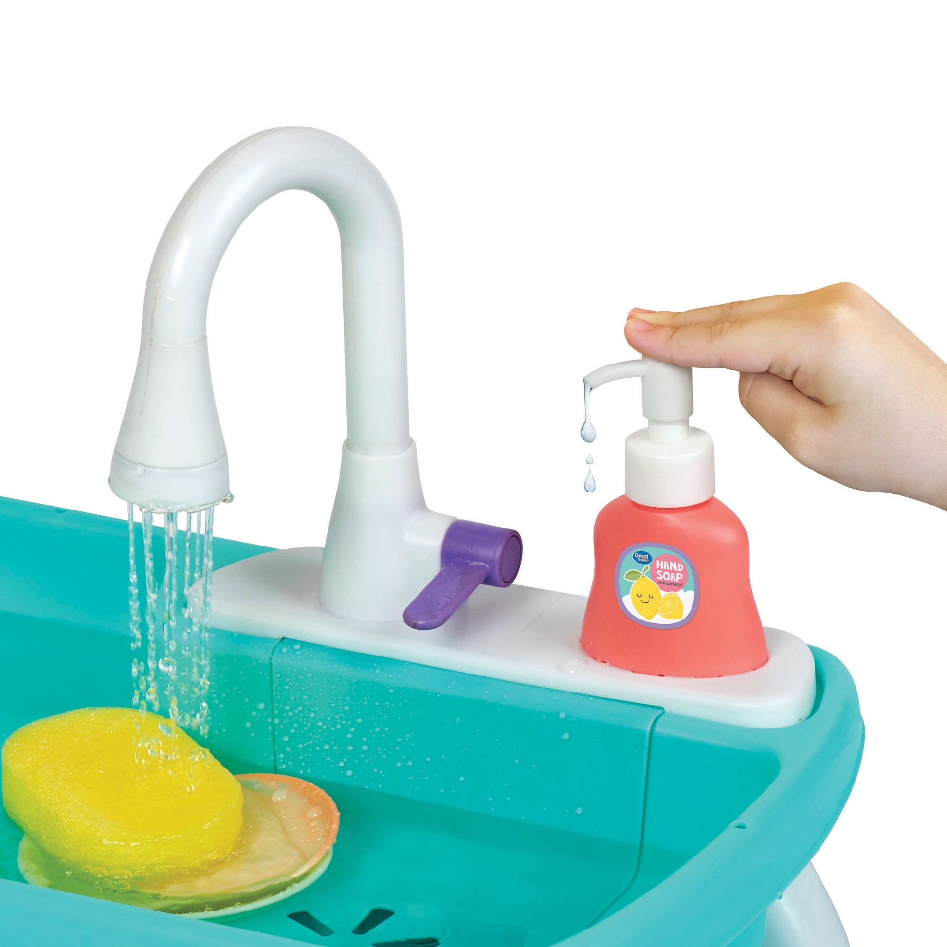 VERI CUTE Working Sink Play Set, 21 Pieces
