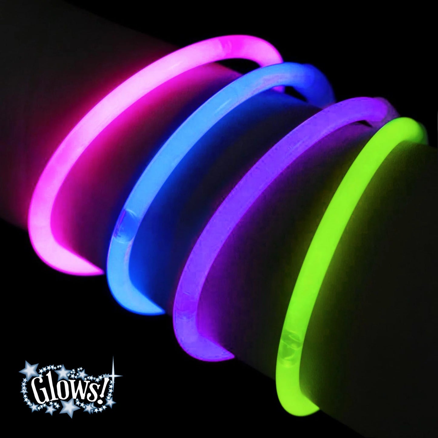 VERI BRITE Assorted Glow Sticks, 40 Count, 7.09" X 10.23" X 1", 0.7948Lbs