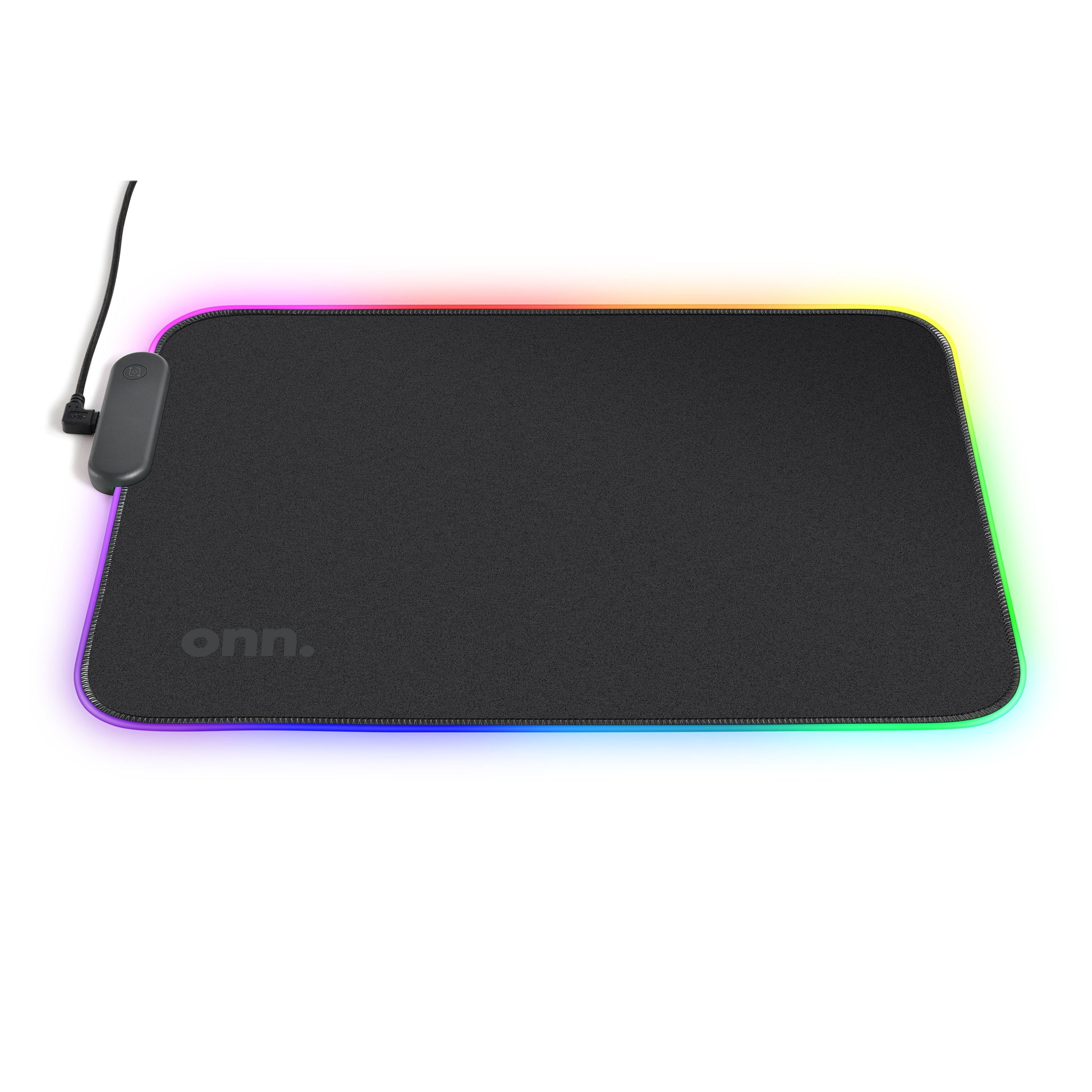 VERY SMART USB Gaming LED Mouse Pad with 7 Static Light Modes and 3 Dynamic Modes, Non-Slip Rubber Base, Black
