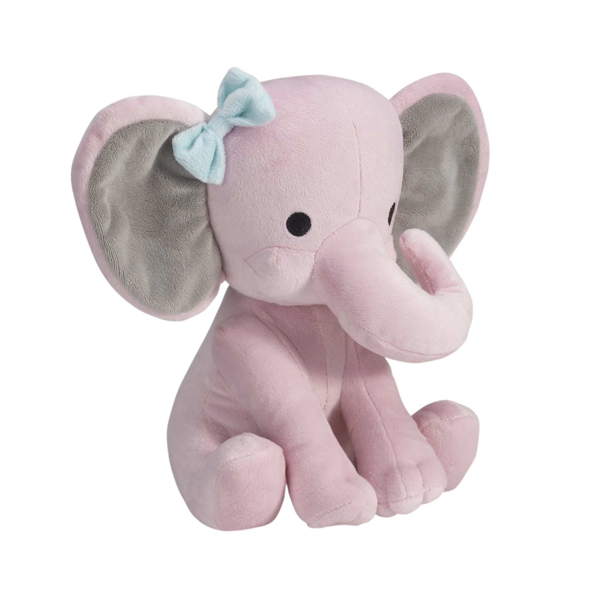 VERI SOFT Twinkle Toes Pink Plush Elephant Stuffed Animal 10 Inch- Hazel