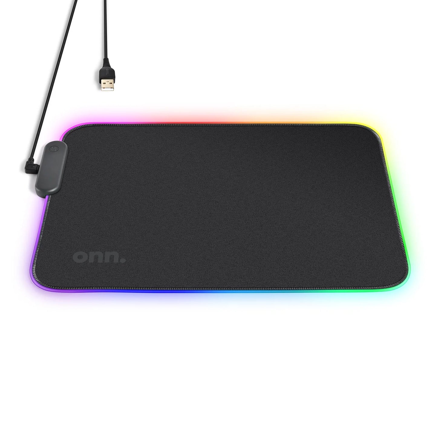VERY SMART USB Gaming LED Mouse Pad with 7 Static Light Modes and 3 Dynamic Modes, Non-Slip Rubber Base, Black
