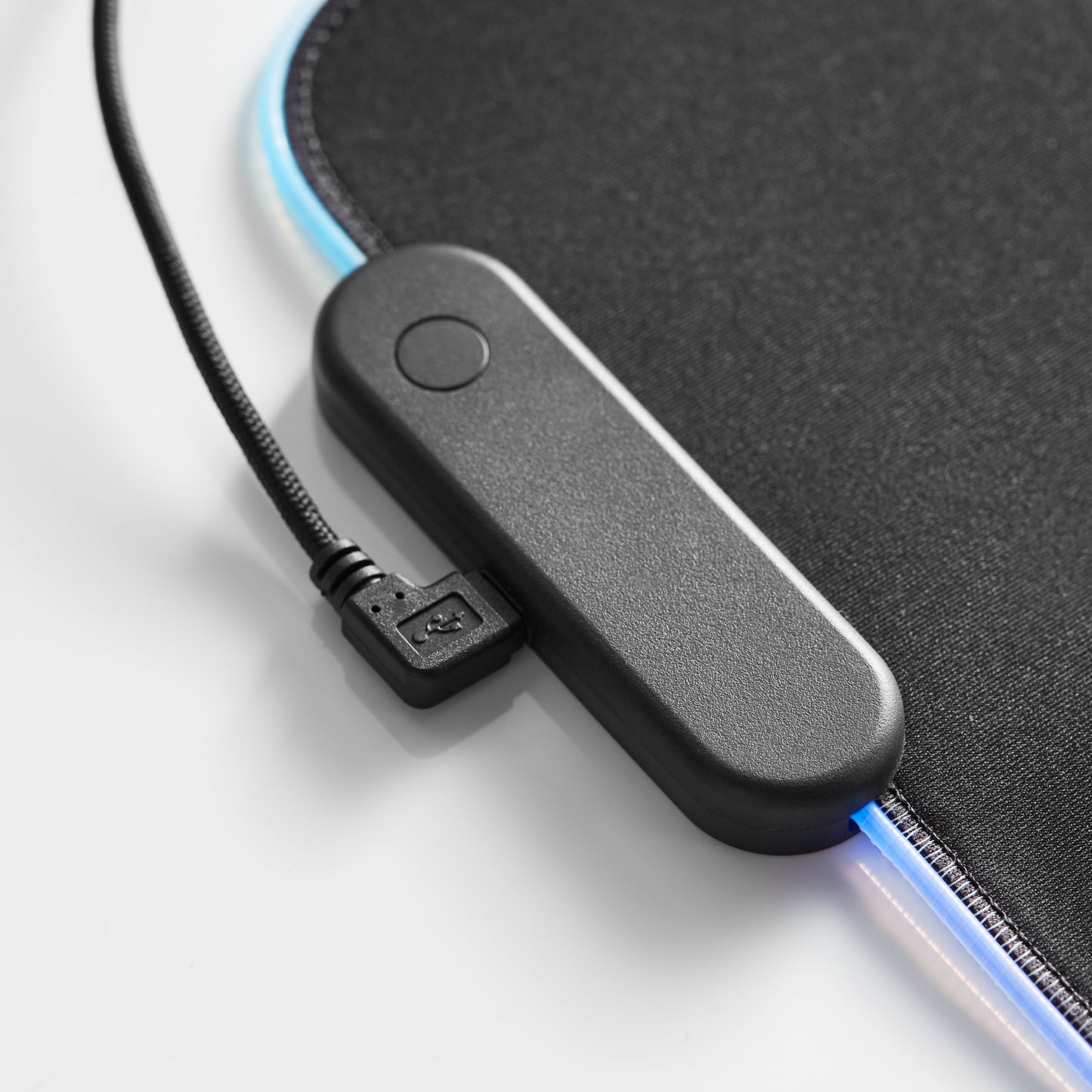 VERY SMART USB Gaming LED Mouse Pad with 7 Static Light Modes and 3 Dynamic Modes, Non-Slip Rubber Base, Black