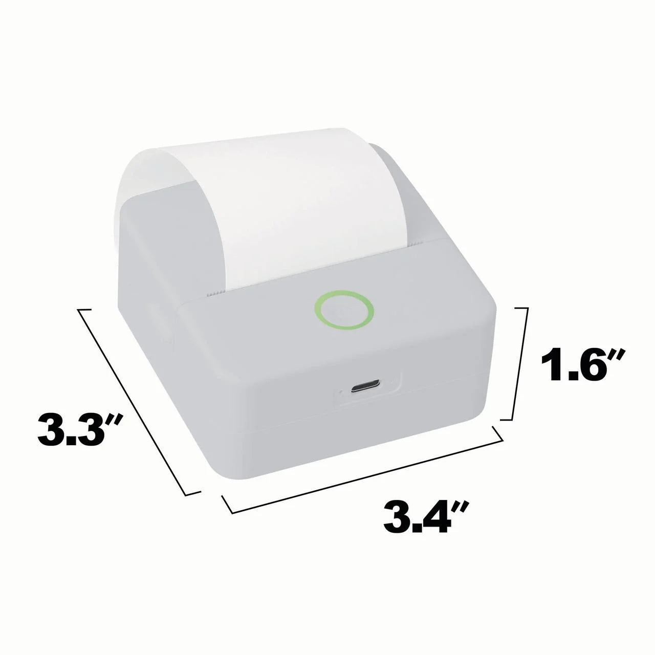 VERY COOL CTP500 Wireless Mini Portable Thermal Printer & Label Maker + Paper, Android & Ios (Gray)
