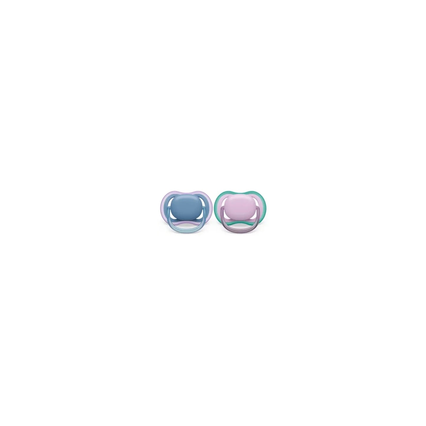  VERI CUTE Ultra Air Pacifier 6-18M, Blue Hush / Lush Lilac, 2 Pack, SCF085/34