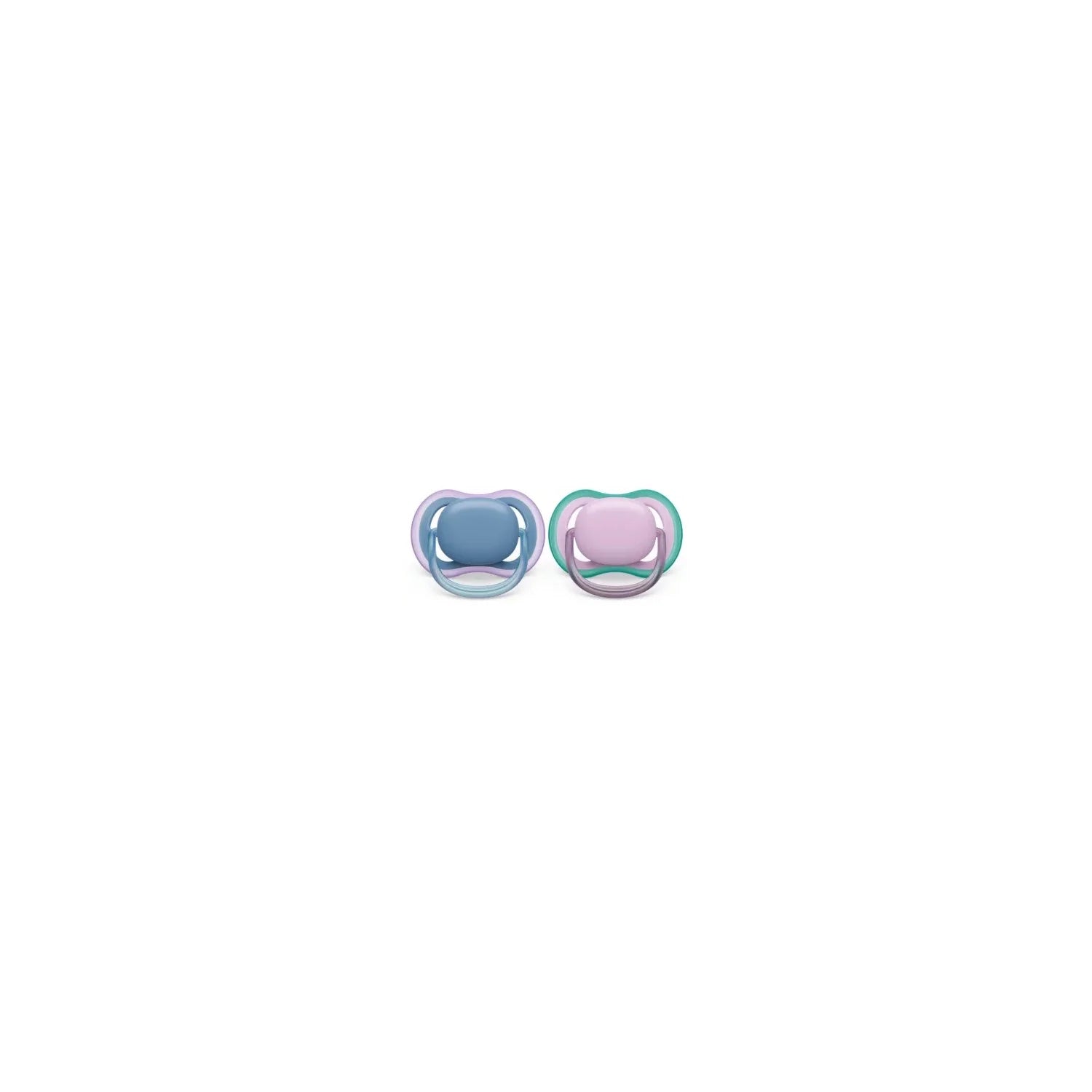 VERI CUTE Ultra Air Pacifier 6-18M, Blue Hush / Lush Lilac, 2 Pack, SCF085/34