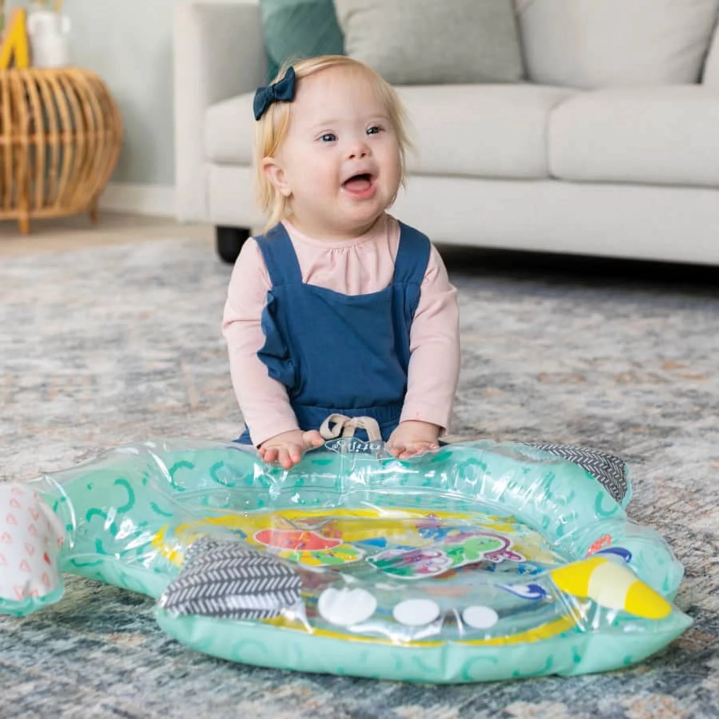 VERI CUTE Narwhal & Sea Pals Pat & Play Baby Tummy Time Play Mat, 6-12 Months