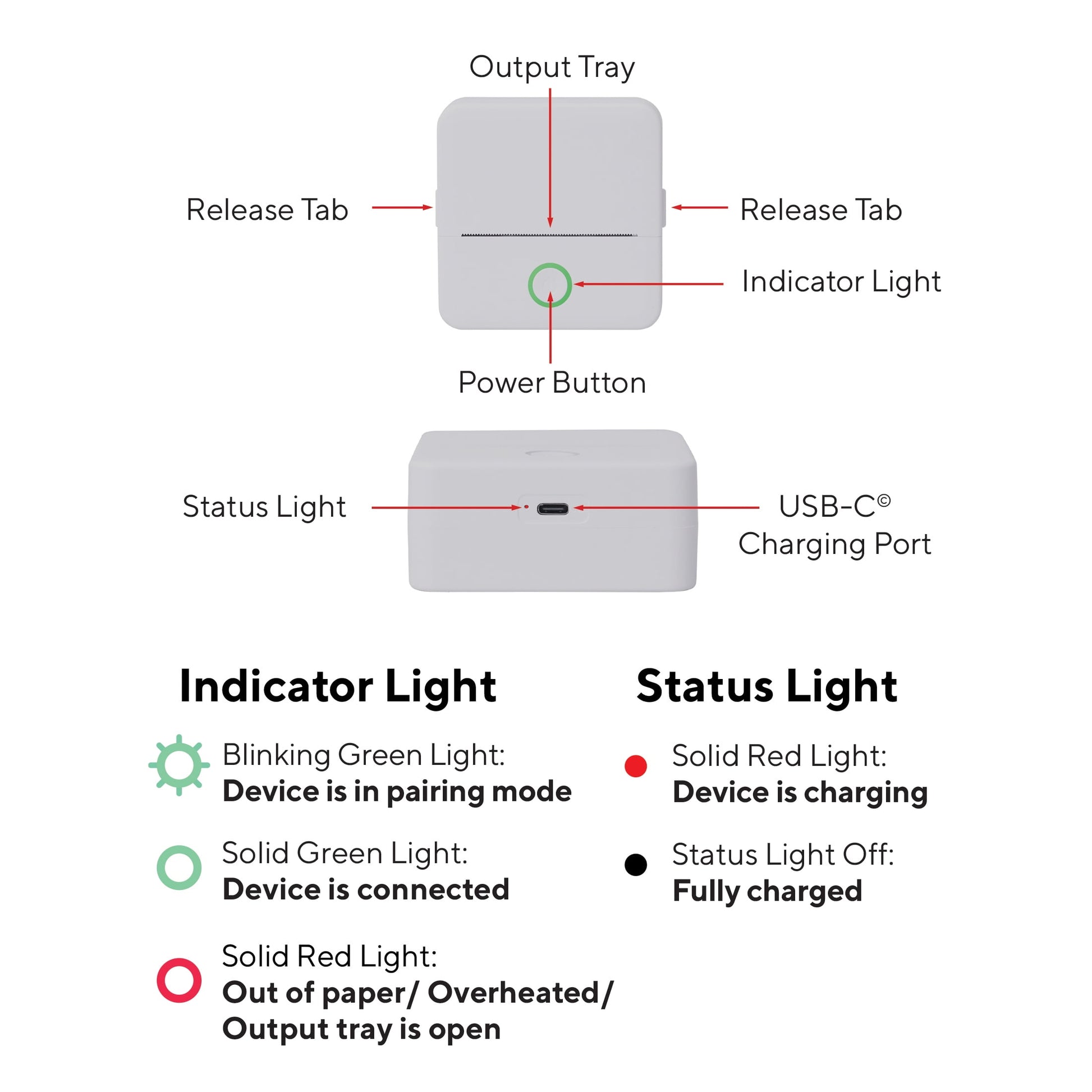 VERY COOL CTP500 Wireless Mini Portable Thermal Printer & Label Maker + Paper, Android & Ios (Gray)