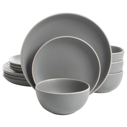 VERI FRESH Zuri Matte 12-Piece Dinnerware Set