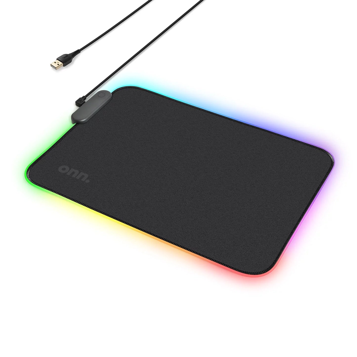 VERY SMART USB Gaming LED Mouse Pad with 7 Static Light Modes and 3 Dynamic Modes, Non-Slip Rubber Base, Black