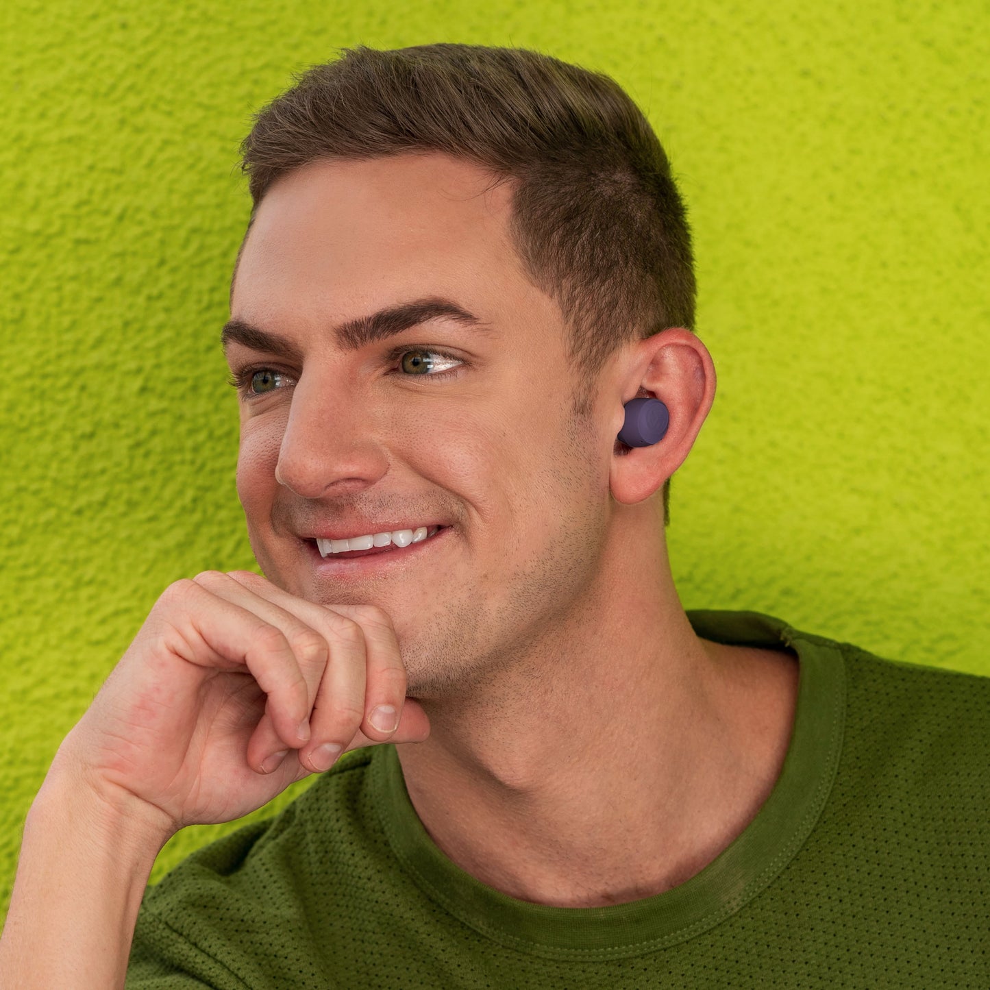 VERY SMART Go  Pop Bluetooth Earbuds, True Wireless with Charging Case, Purple