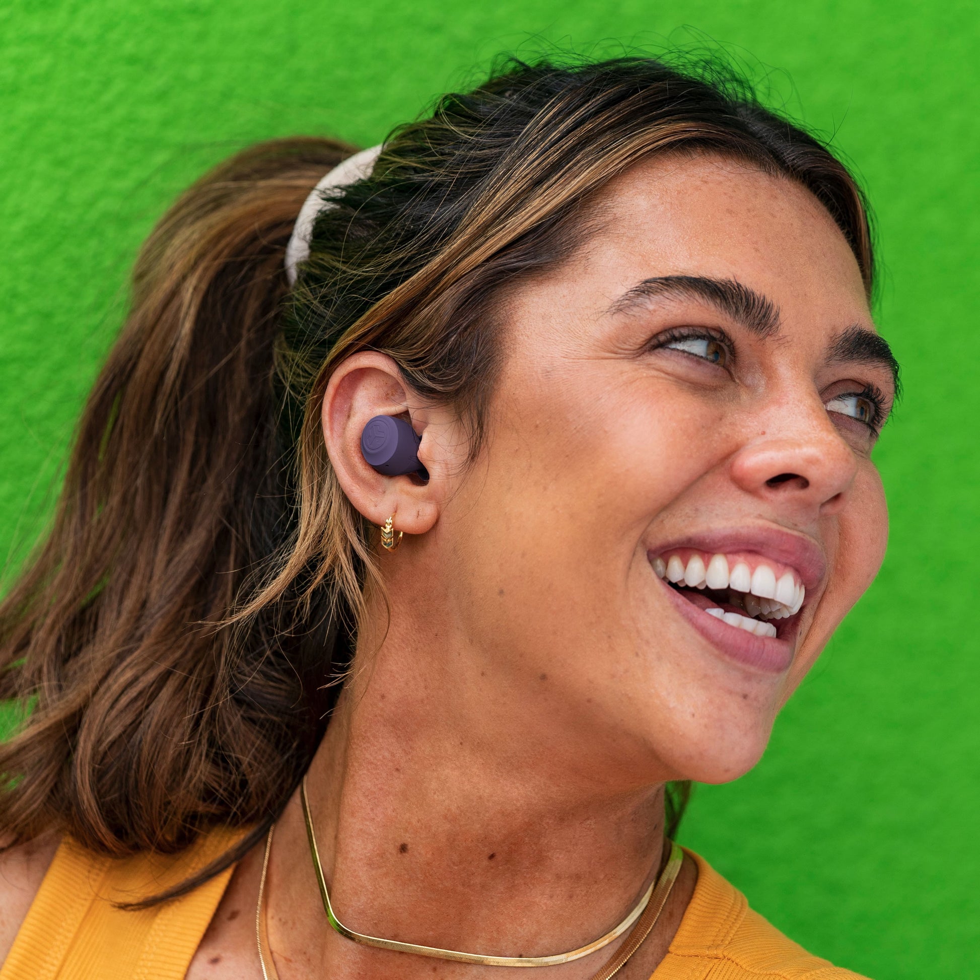 VERY SMART Go  Pop Bluetooth Earbuds, True Wireless with Charging Case, Purple