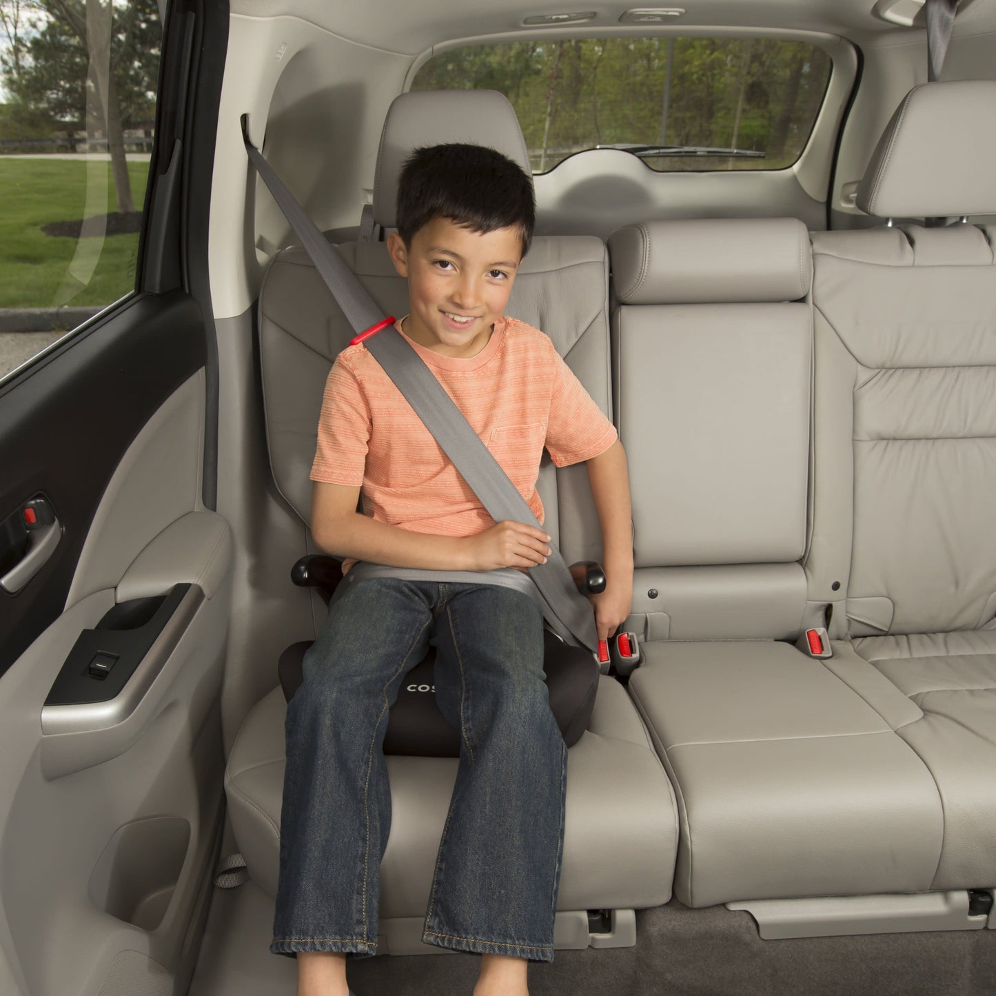 VERI SMART Rise LX Booster Car Seat, Racecar Red