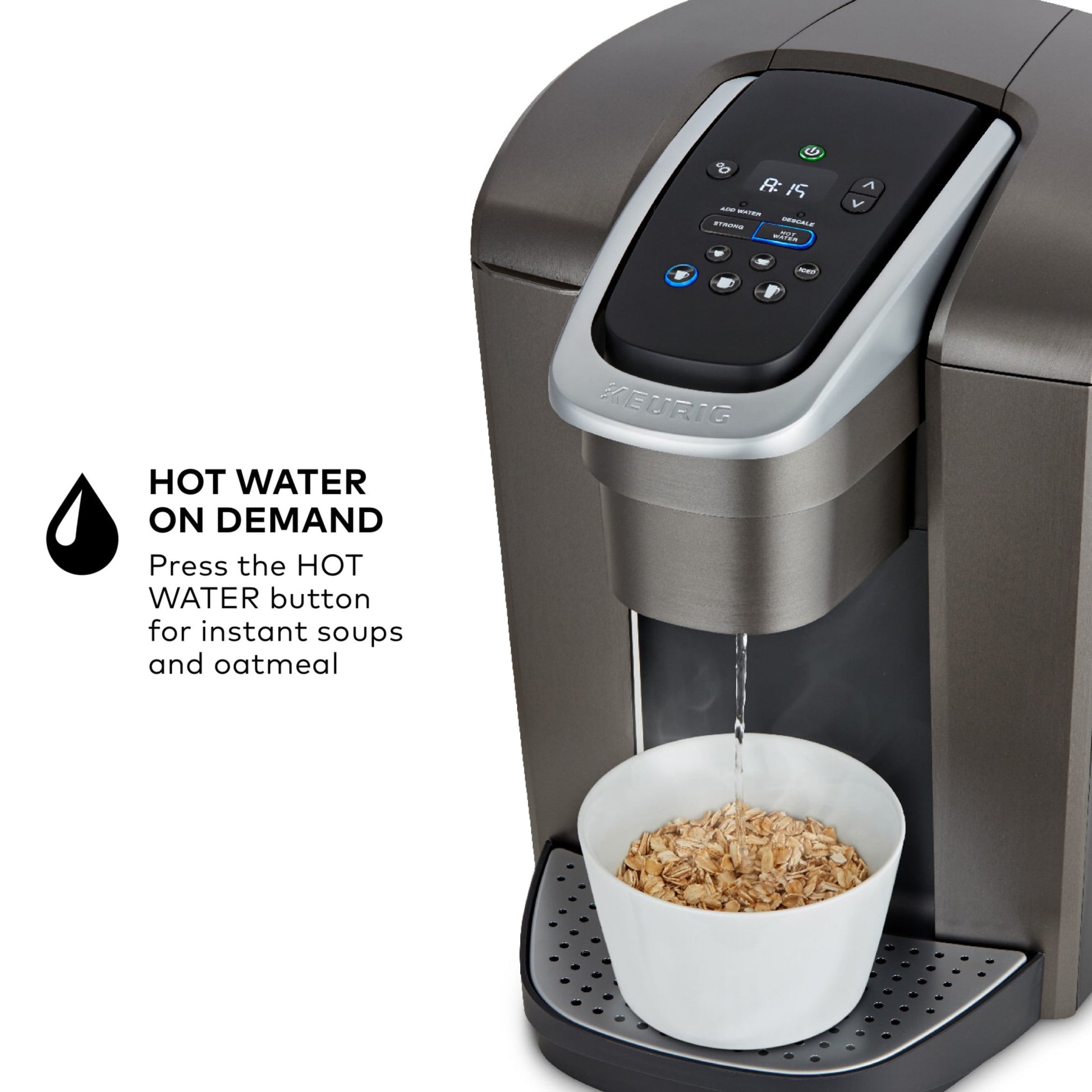 VERI COOL K-Elite Brushed Slate Single-Serve K-Cup Pod Coffee Maker