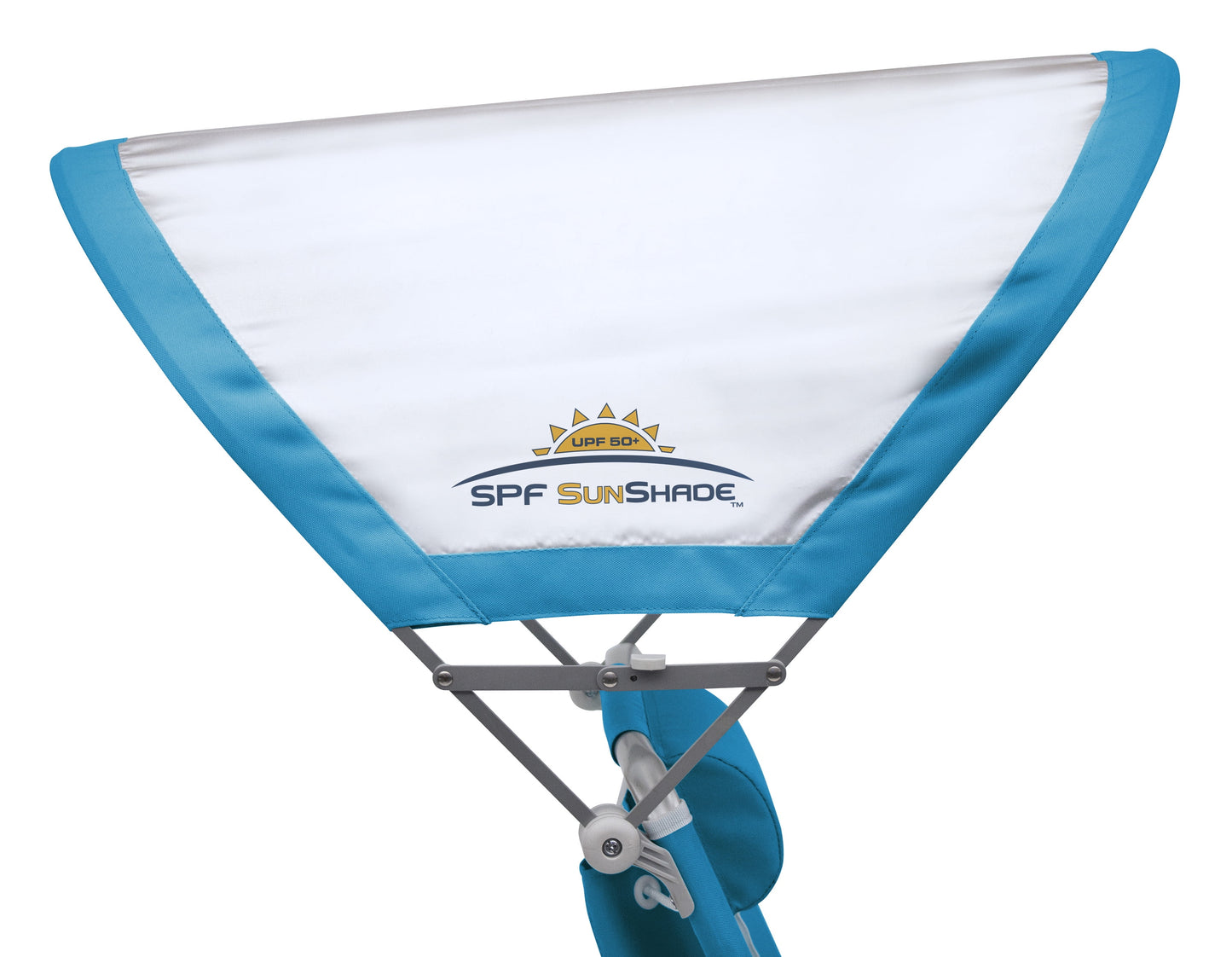 VERI COOL Sunshade Backpack Beach Compact Reclining Low Profile Chair, Saybrook Blue