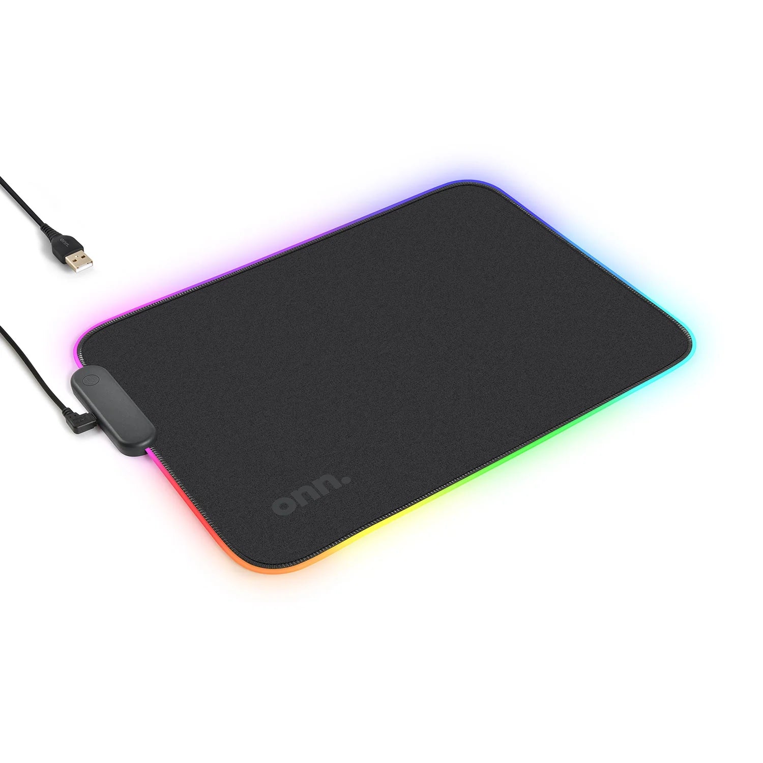 VERY SMART USB Gaming LED Mouse Pad with 7 Static Light Modes and 3 Dynamic Modes, Non-Slip Rubber Base, Black