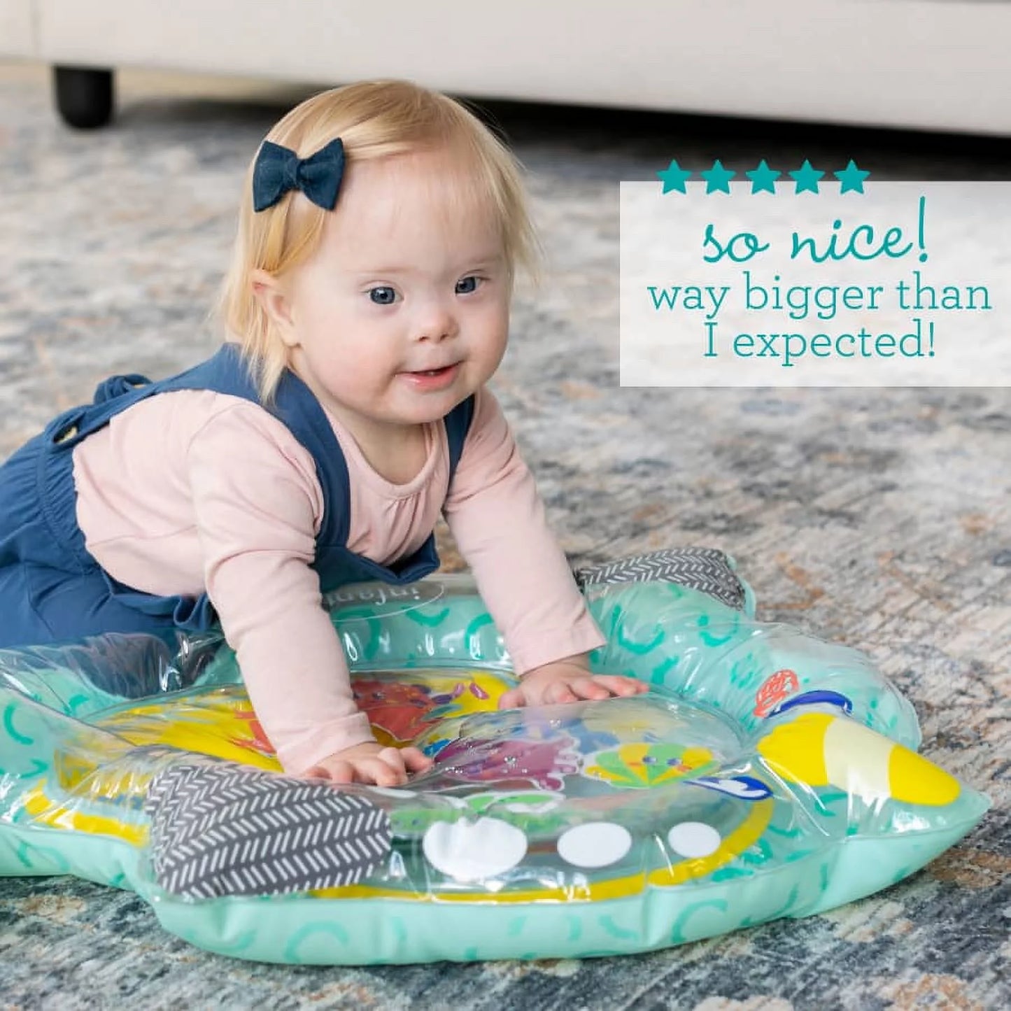 VERI CUTE Narwhal & Sea Pals Pat & Play Baby Tummy Time Play Mat, 6-12 Months