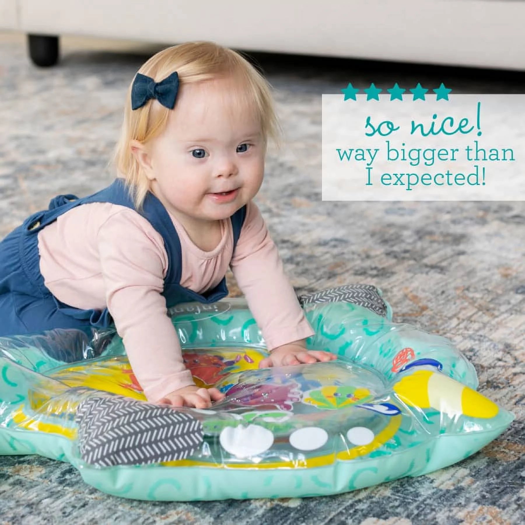 VERI CUTE Narwhal & Sea Pals Pat & Play Baby Tummy Time Play Mat, 6-12 Months