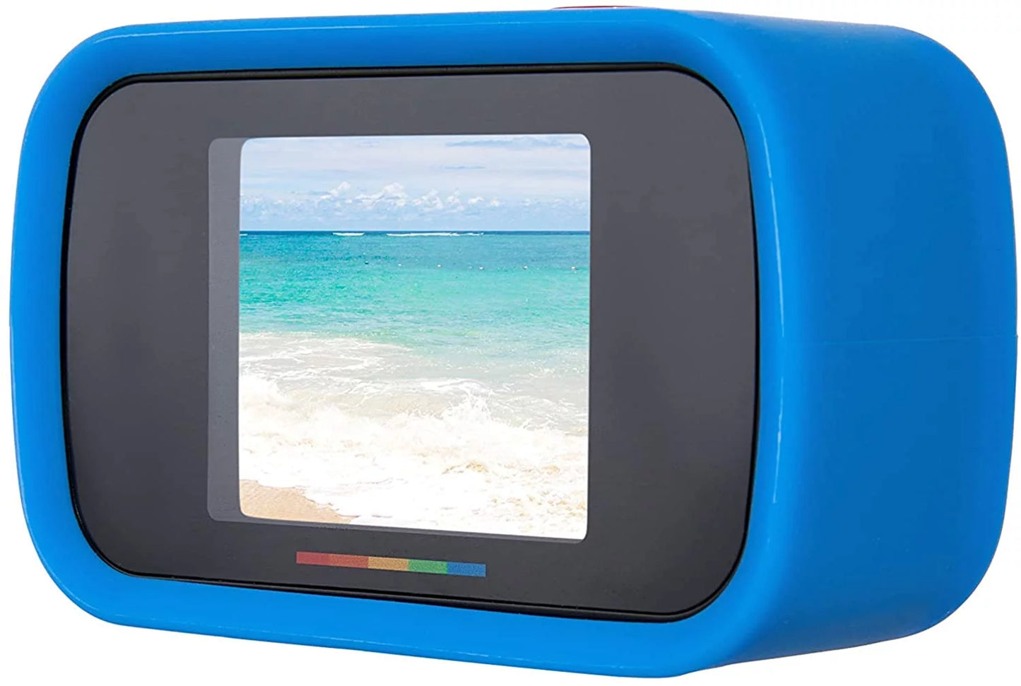 VERY COOL. Dual Screen Wifi Action Camera 4K,18MP, Waterproof, Blue and White