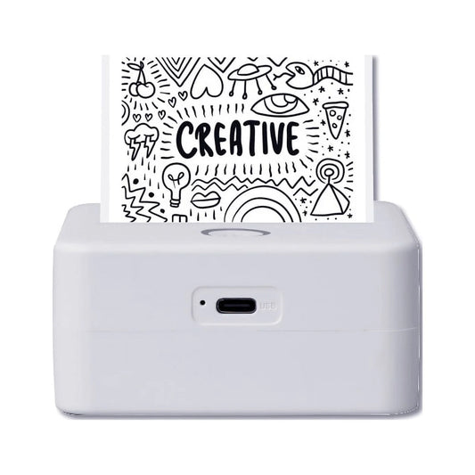 VERY COOL CTP500 Wireless Mini Portable Thermal Printer & Label Maker + Paper, Android & Ios (Gray)