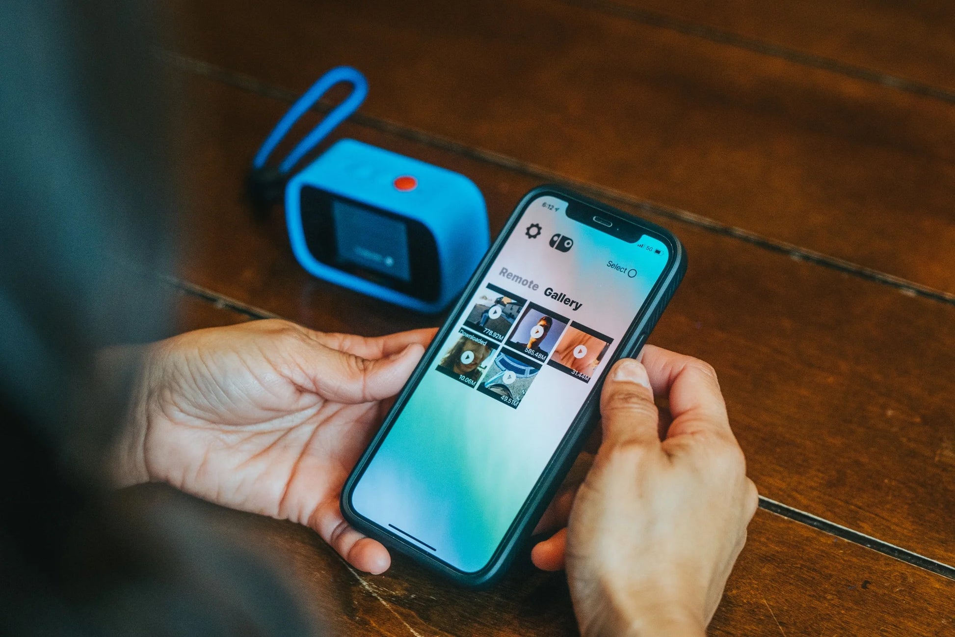 VERY COOL. Dual Screen Wifi Action Camera 4K,18MP, Waterproof, Blue and White