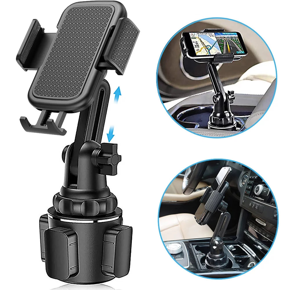 VERI COOL Car Phone Holder Mount, Phone Mount for Car Universal 360 Adjustable Phone Holder , Car Cup Holder for All Smartphones