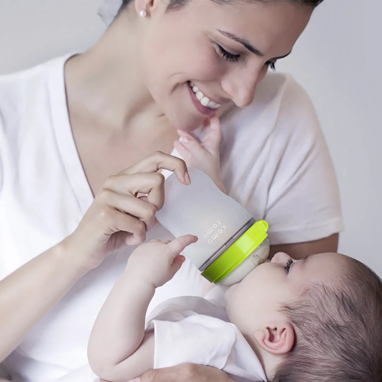 VERI CUTE Baby Bottle, Green, 8Oz (2 Count)