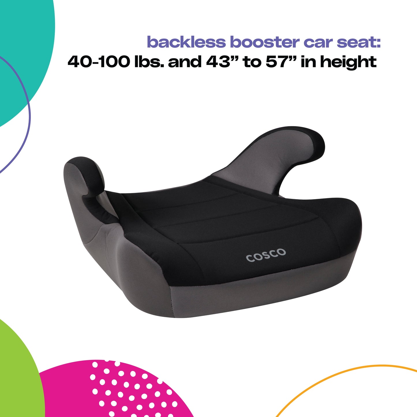VERI SMART Rise LX Booster Car Seat, Racecar Red