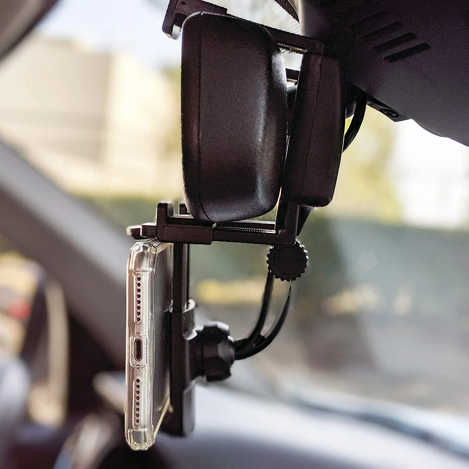 VERI SMART Car Rearview Mirror Phone Mount