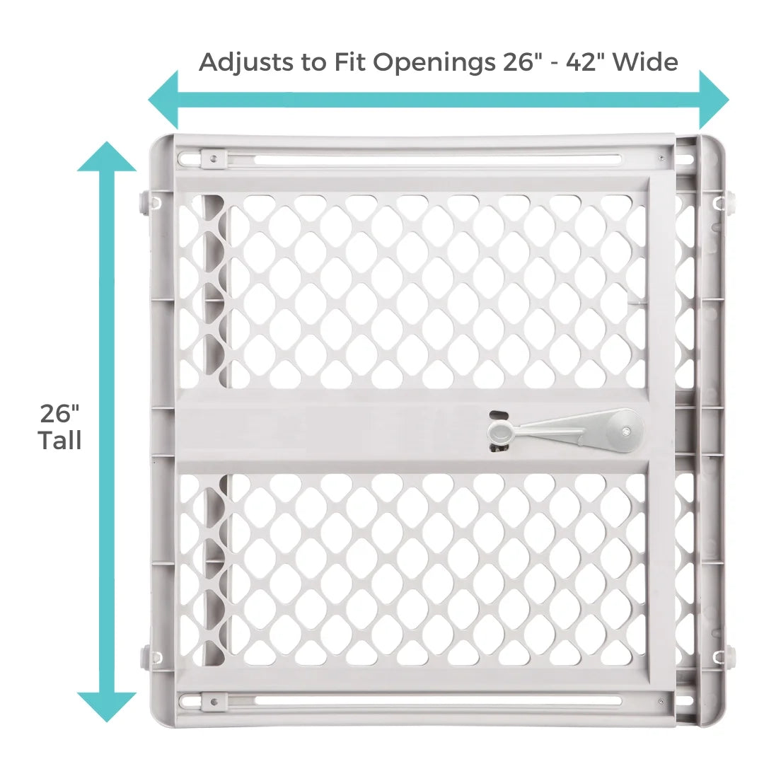 VERI NICE Supergate Explorer Baby Gate - 26 to 42 Inches Wide and Stands 26 Inches Tall