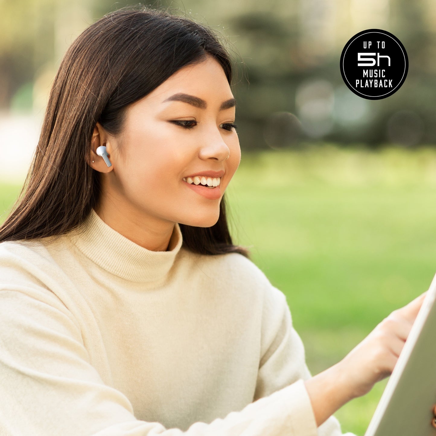 VERI CLEAR V2 – True Wireless Bluetooth Earbuds with Charging Case, Auto Pairing & Built-In Mic