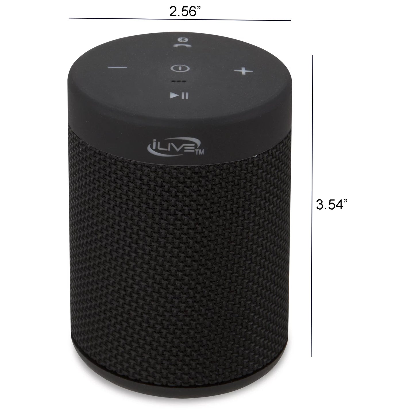 VERI CLEAR  ISBW108 Waterproof Fabric Wireless Bluetooth Speaker - Black