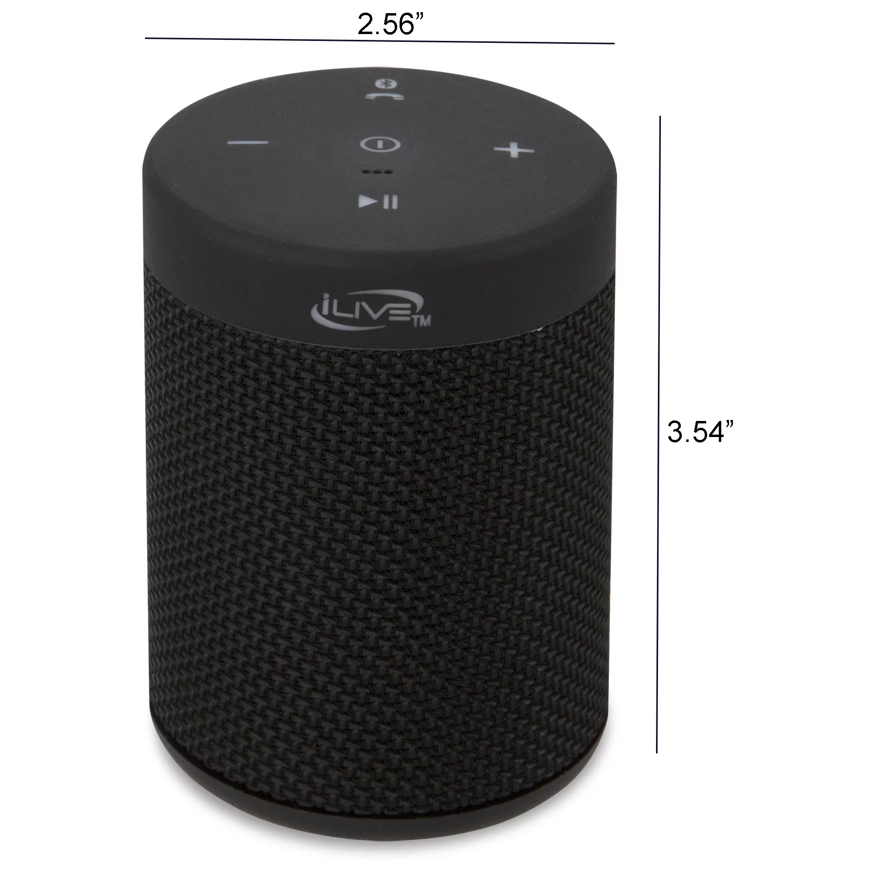 VERI CLEAR  ISBW108 Waterproof Fabric Wireless Bluetooth Speaker - Black