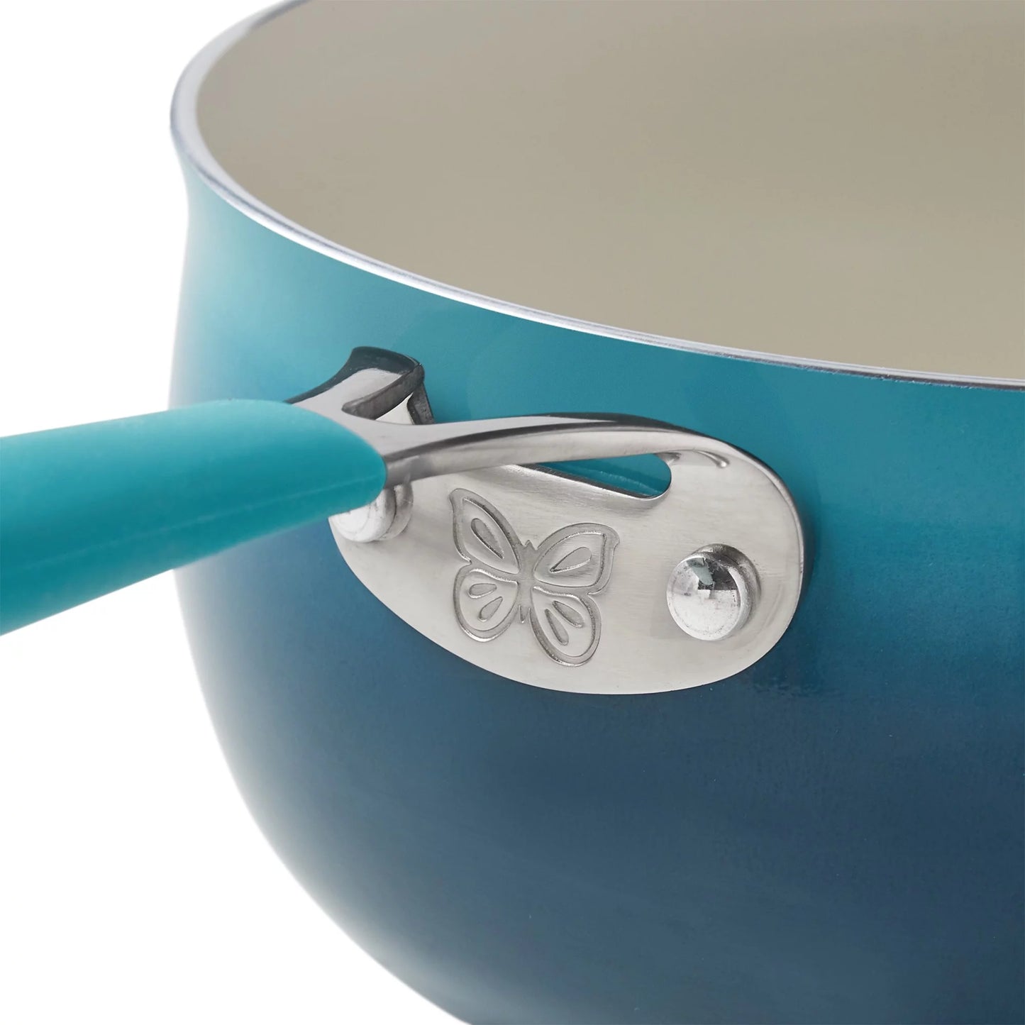 VERI NICE 25-Piece Ceramic Nonstick Aluminum Cookware Set, Ombre Teal