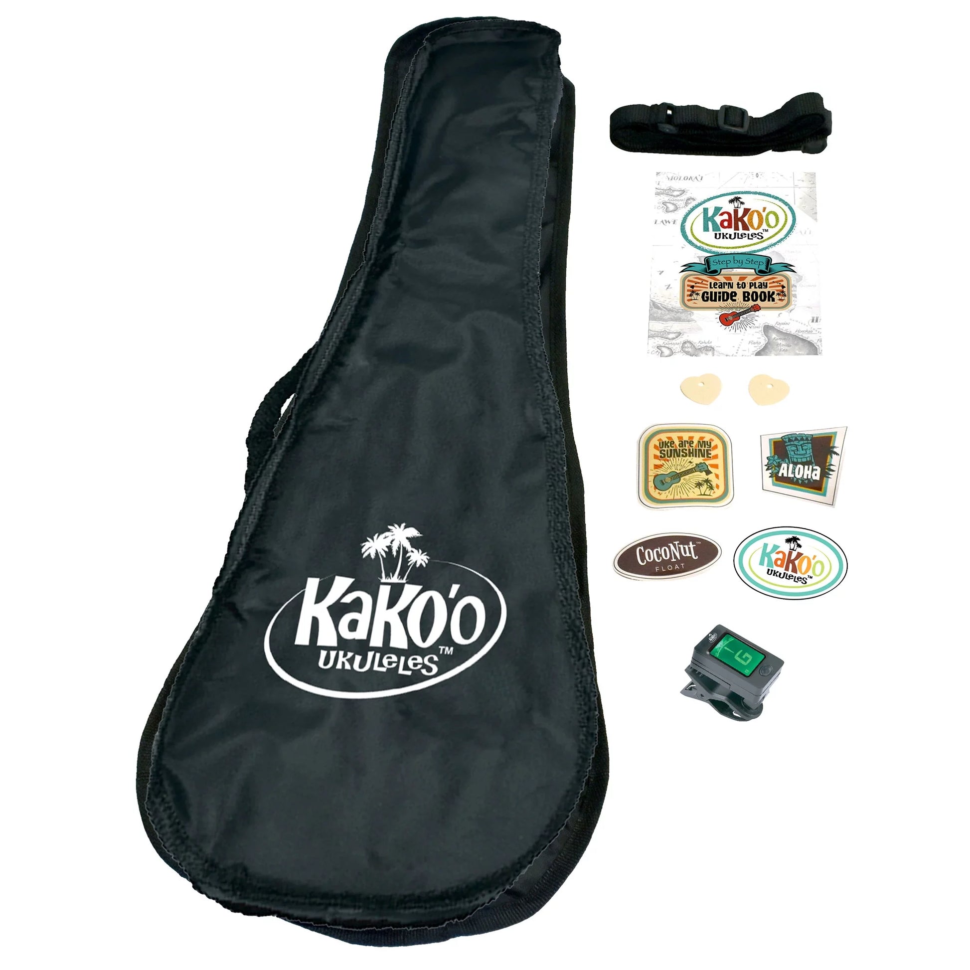 VERI MUSICAL Kako'O: 21" Professional Soprano Wooden Ukulele Set - Pacific Blue - Easy to Tune, Beginner to Advanced Players, Ages 5+