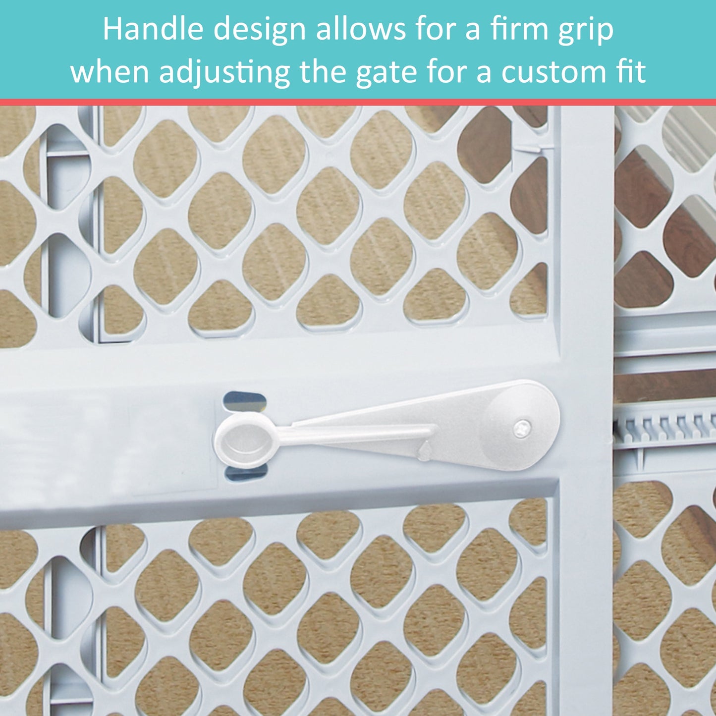 VERI NICE Supergate Explorer Baby Gate - 26 to 42 Inches Wide and Stands 26 Inches Tall